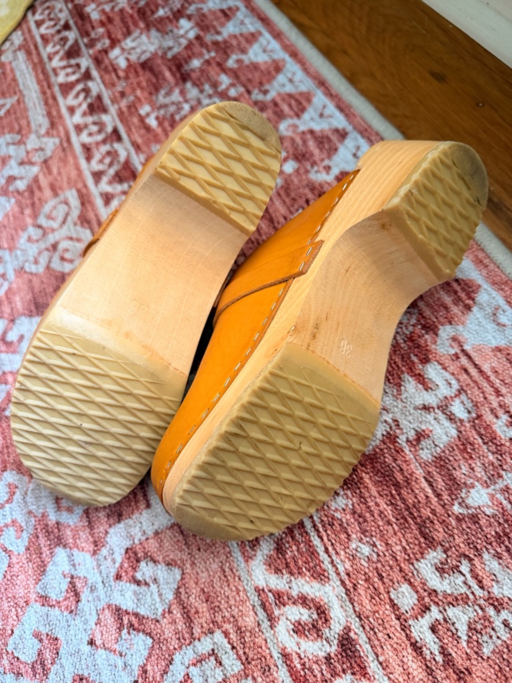 Swedish Hasbeens Leather Clogs in “Limone” - Picture 4 of 4